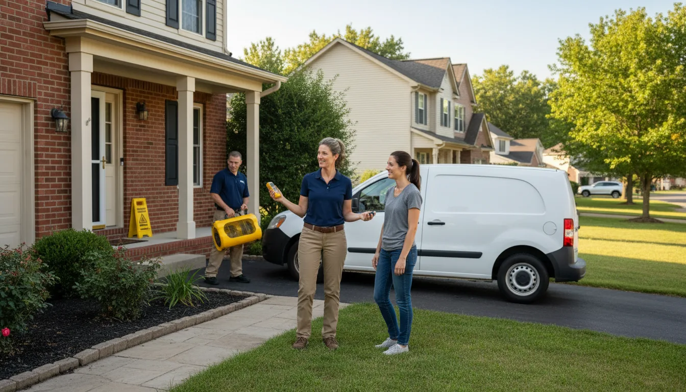 Water restoration image for Dehumidification And Cleanup Services in Rochester, KY